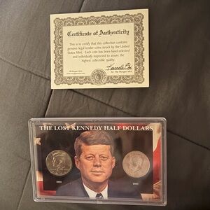The "LOST" Kennedy half dollars  2002 D - 2003 P - Hard Case